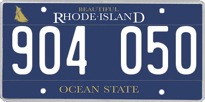 RI license plate 904050