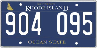 RI license plate 904095