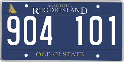 RI license plate 904101
