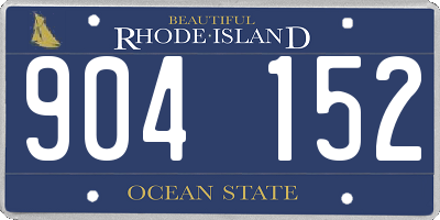 RI license plate 904152