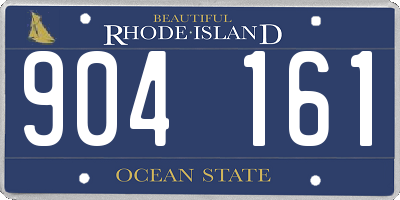 RI license plate 904161
