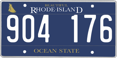 RI license plate 904176