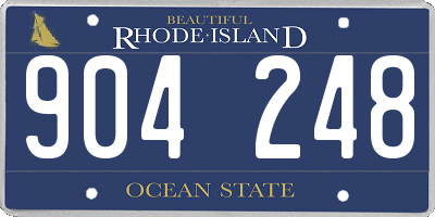 RI license plate 904248