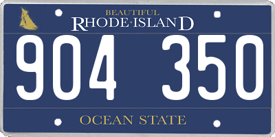 RI license plate 904350