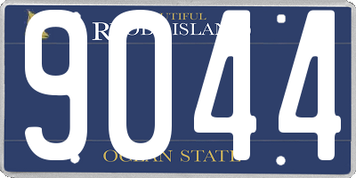 RI license plate 9044