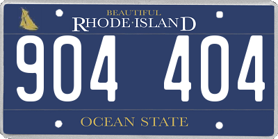 RI license plate 904404