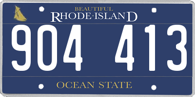 RI license plate 904413