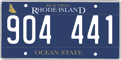 RI license plate 904441