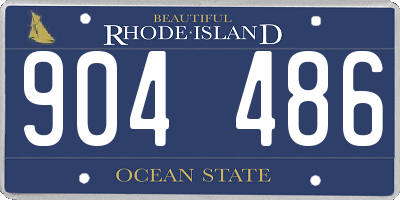 RI license plate 904486