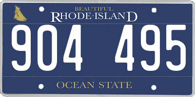RI license plate 904495