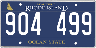 RI license plate 904499