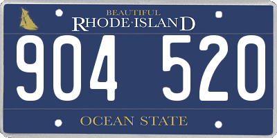 RI license plate 904520