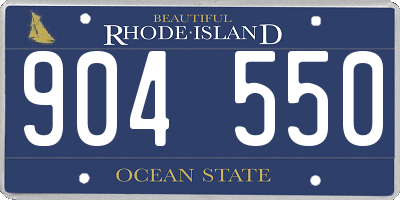 RI license plate 904550