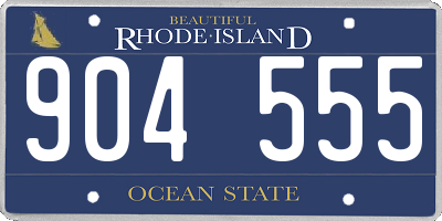 RI license plate 904555