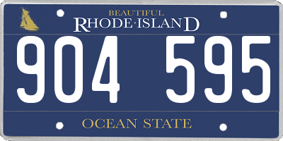 RI license plate 904595
