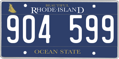 RI license plate 904599