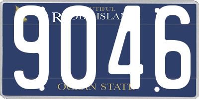 RI license plate 9046