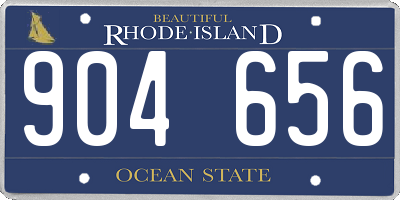 RI license plate 904656