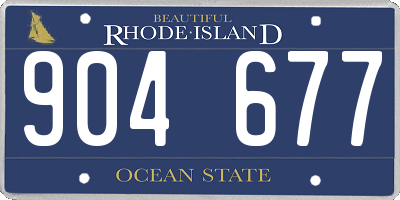 RI license plate 904677