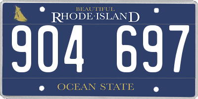 RI license plate 904697