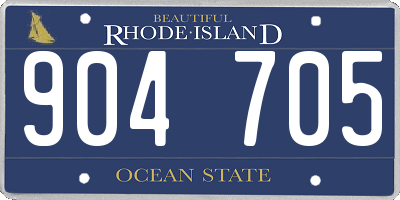 RI license plate 904705