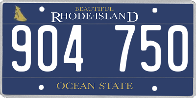 RI license plate 904750