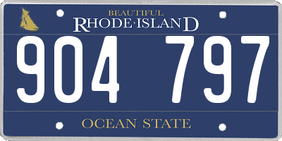 RI license plate 904797