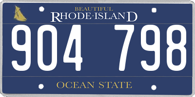 RI license plate 904798
