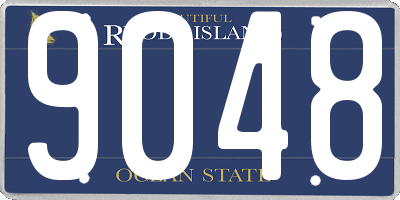 RI license plate 9048