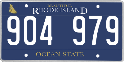 RI license plate 904979