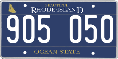 RI license plate 905050