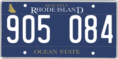 RI license plate 905084