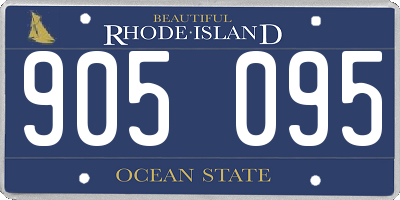 RI license plate 905095