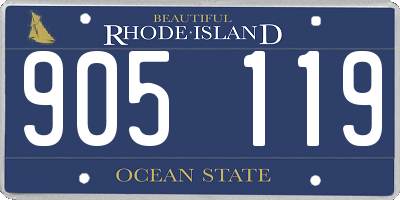 RI license plate 905119