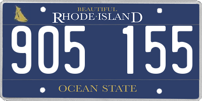 RI license plate 905155