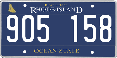 RI license plate 905158