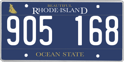 RI license plate 905168