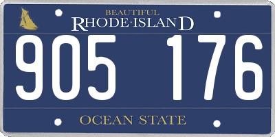 RI license plate 905176