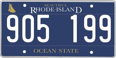RI license plate 905199