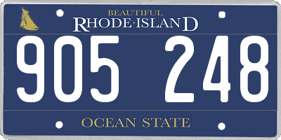 RI license plate 905248
