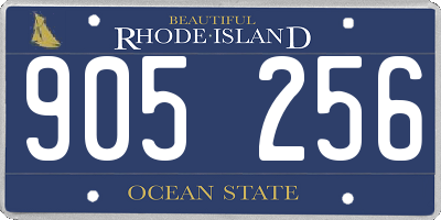 RI license plate 905256