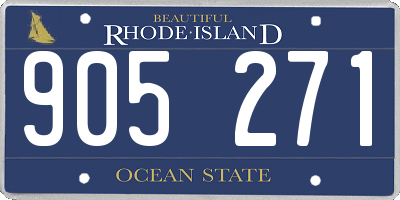 RI license plate 905271