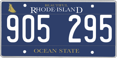 RI license plate 905295