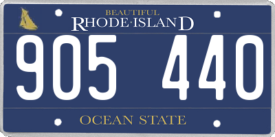 RI license plate 905440