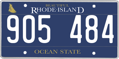 RI license plate 905484