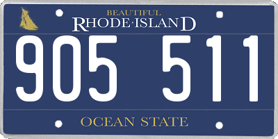 RI license plate 905511