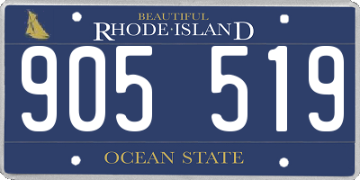 RI license plate 905519