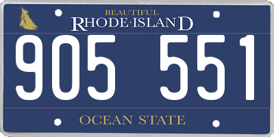 RI license plate 905551