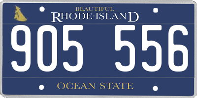 RI license plate 905556