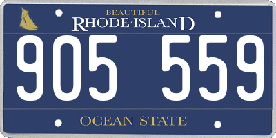 RI license plate 905559